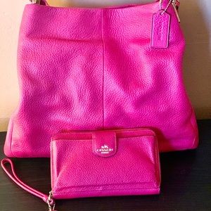 Coach Handbag and Matching Wallet